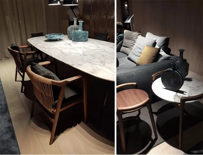 Marmur i drewno to połączenie nieoczywiste, ale jakże doskonałe