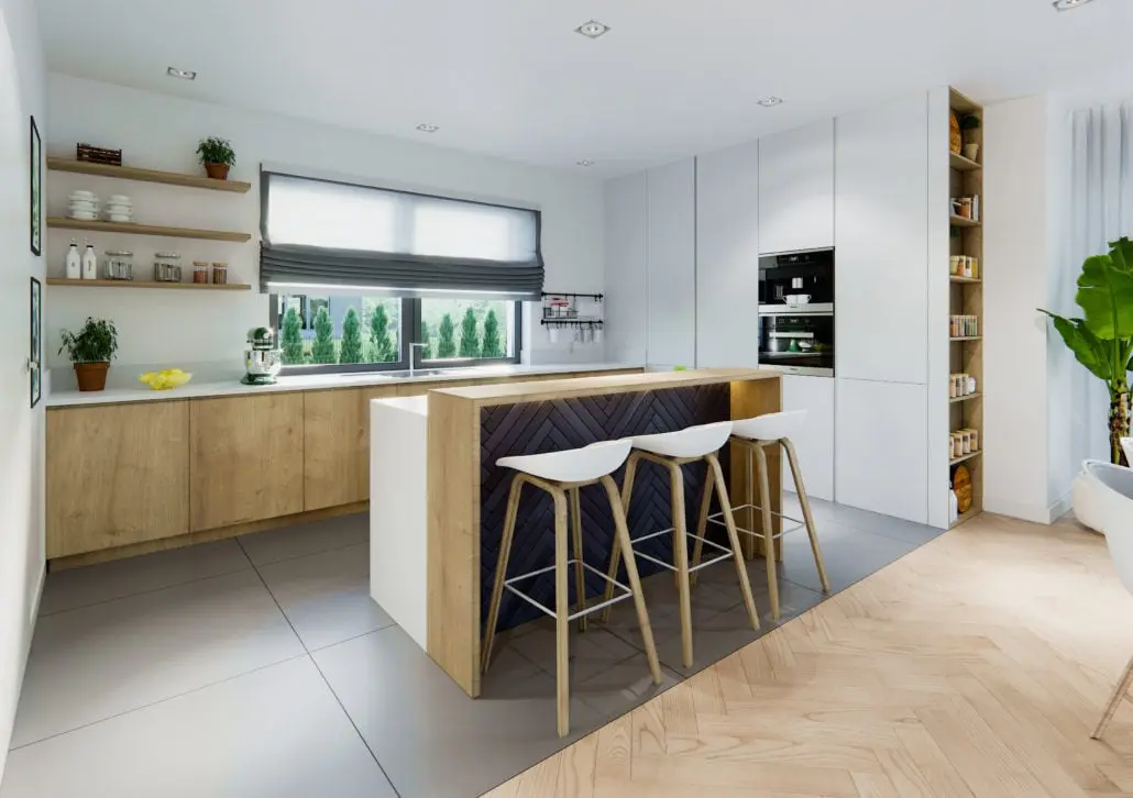 Projekt wnętrza domu w Nadarzynie pracownia Naboo