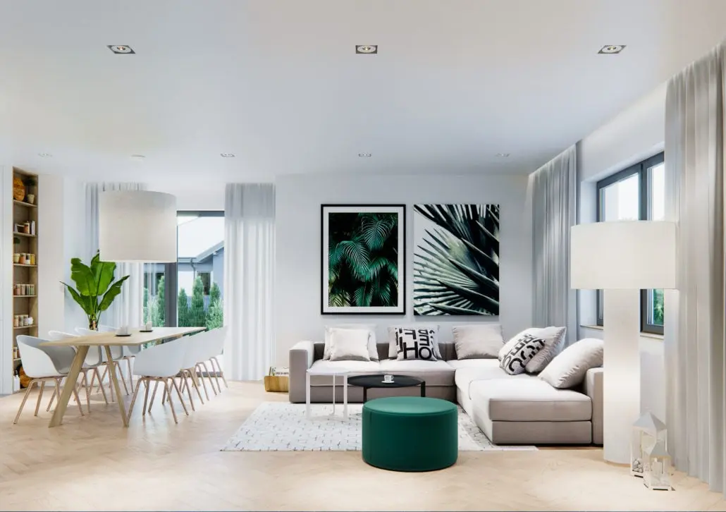 Projekt wnętrza domu w Nadarzynie pracownia Naboo