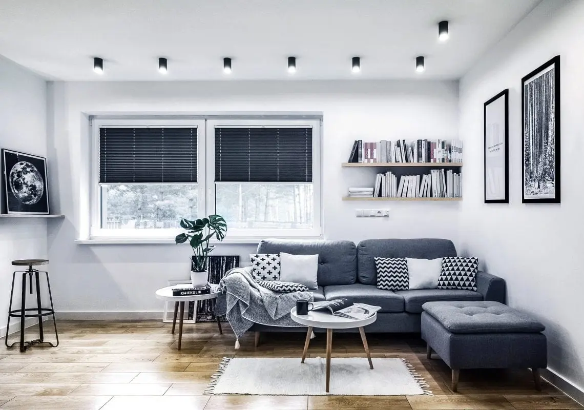 Salon w stylu skandynawskim | proj. BOLD Design