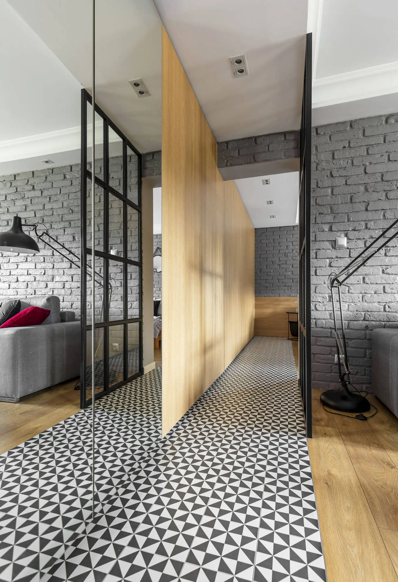 Mieszkanie z akcentem czerwieni