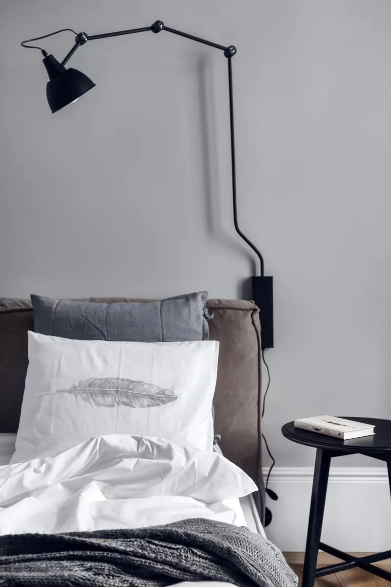 Szara sypialnia | proj. luumo.