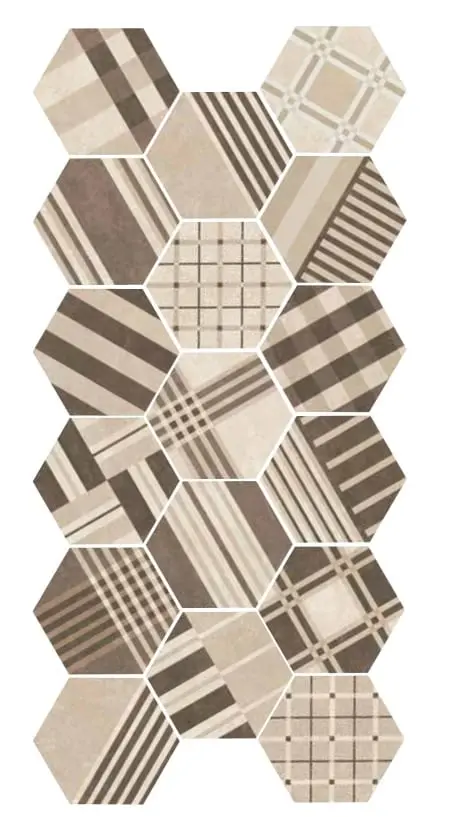 Equipe Hexatile Cement płytki heksagonalne patchworkowe 
