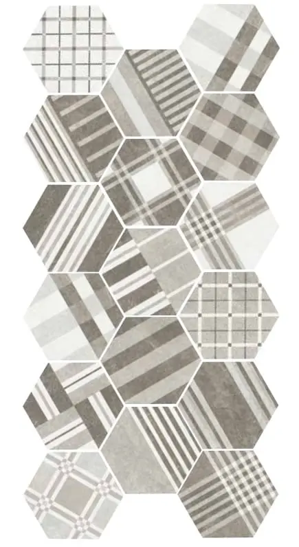 Equipe Hexatile Cement płytki heksagonalne patchworkowe 
