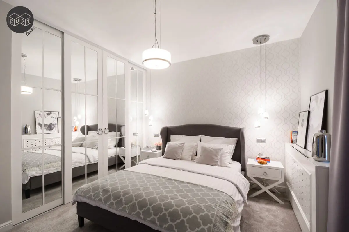 Sypialnia w nowojorskim stylu | proj. Duet Studio
