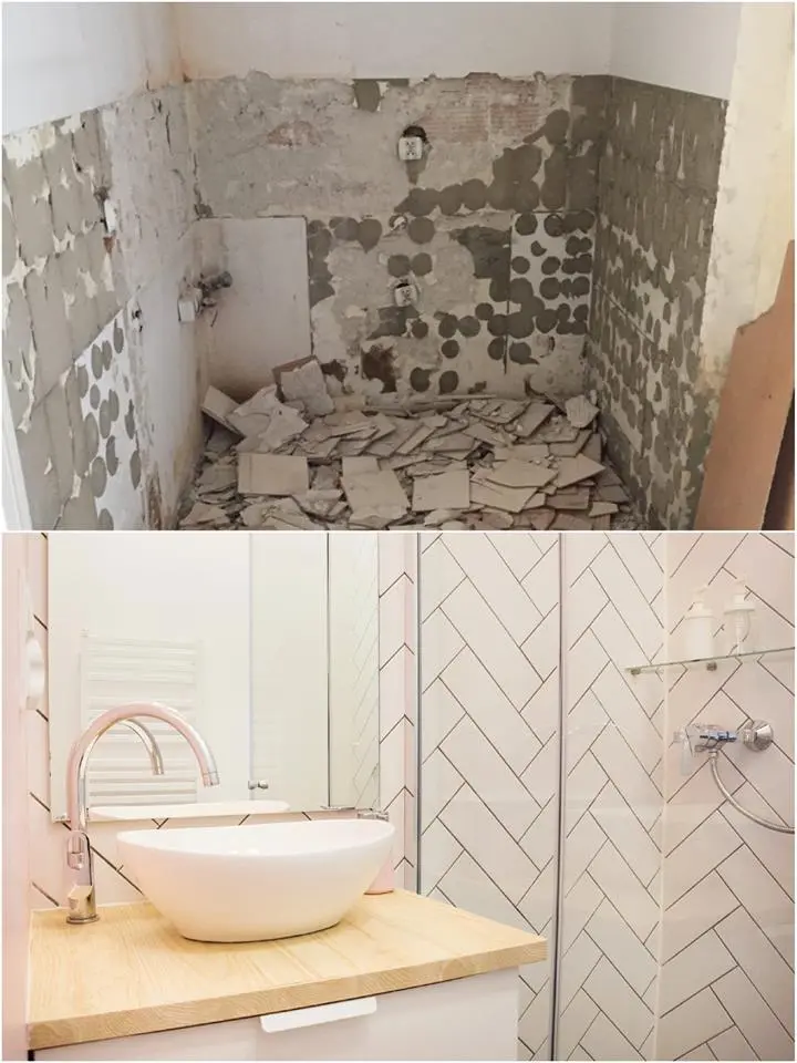 Kawalerka 21m2 metamorfoza Polka Design