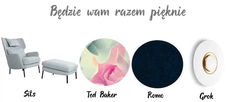 Fotel z podnóżkiem – Sits | Dywan – Ted Baker | Tkanina welurowa – Romo | Kinkiet – Grok