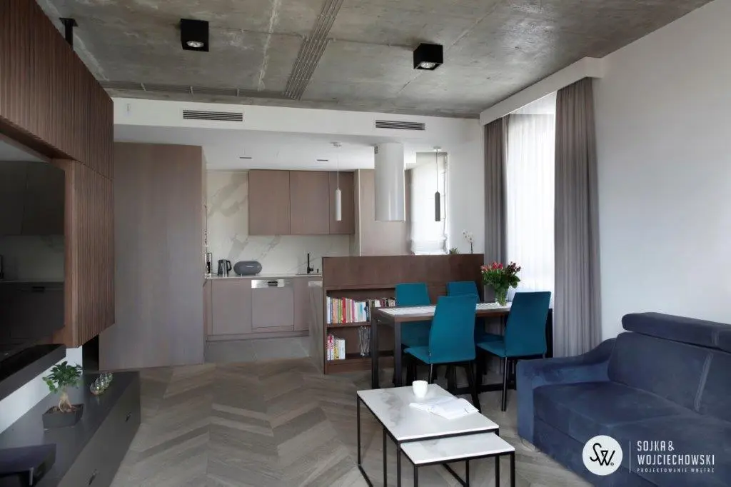 Projekt mieszkania na Marysinie Sojka&Wojciechowski