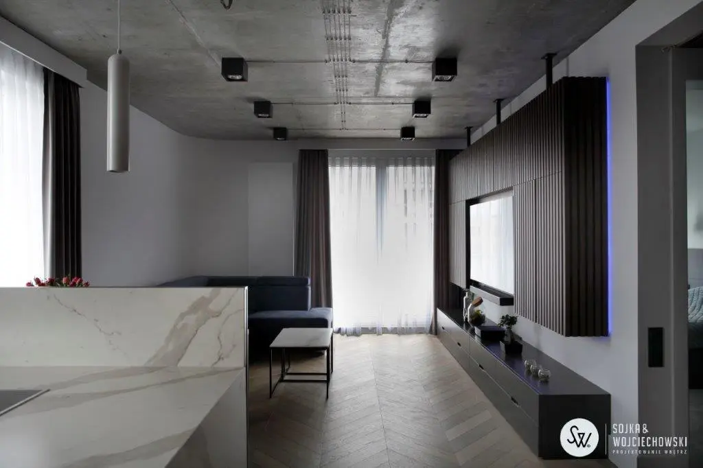 Projekt mieszkania na Marysinie Sojka&Wojciechowski