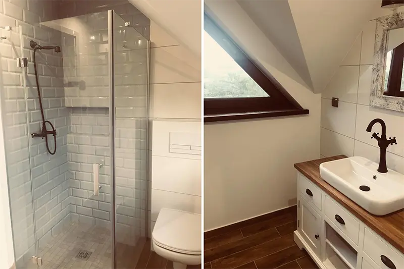 Mała łazienka w domu Pani Agaty