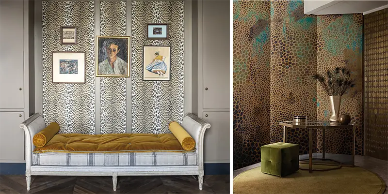 Zwierzęce printy we wnętrzach