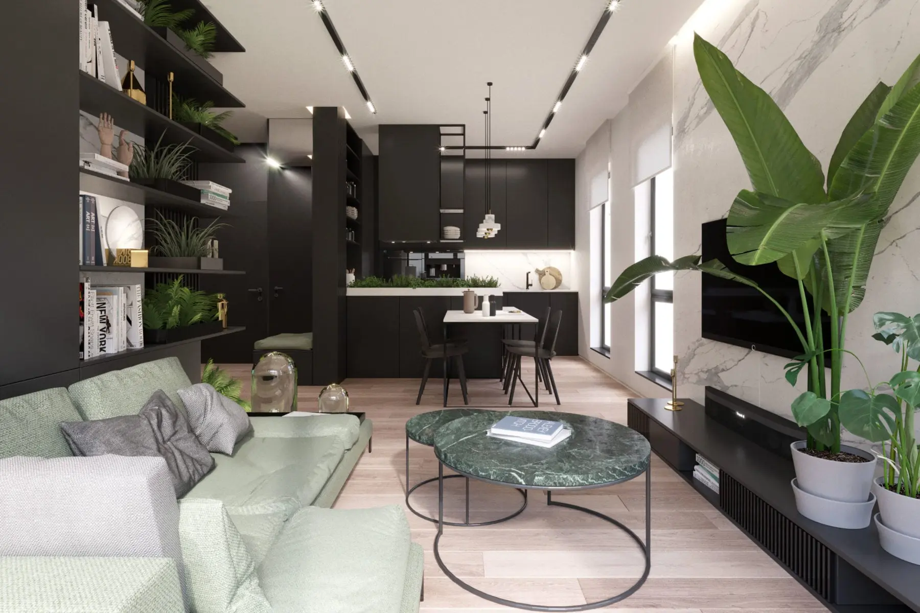 Apartament w garniturze