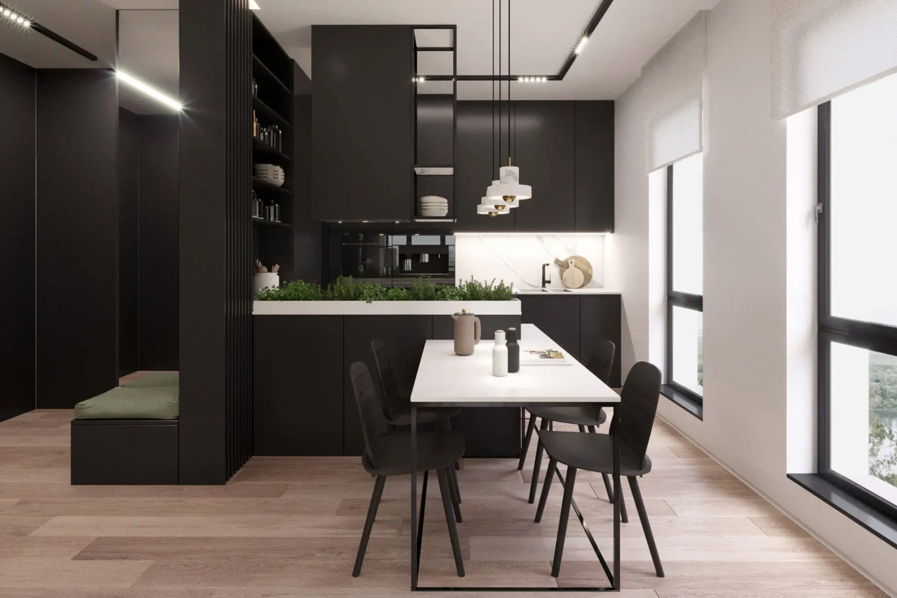 Apartament w garniturze