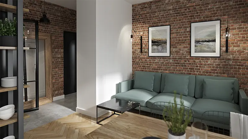 Mieszkanie w kamienicy Line Design architekt Warszawa