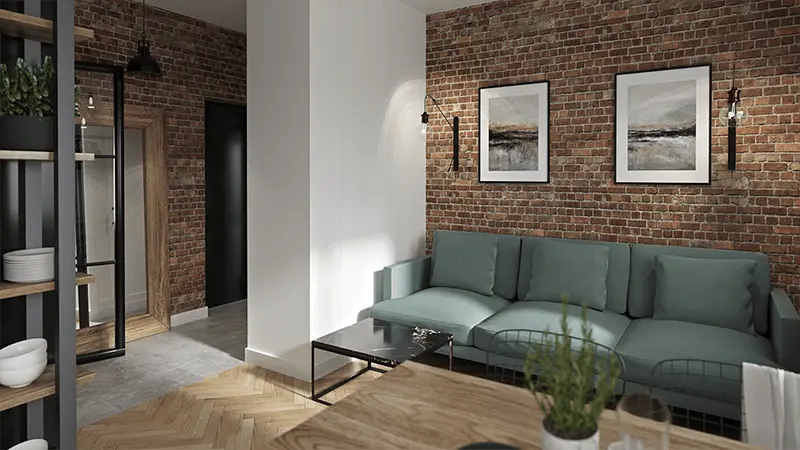 Mieszkanie w kamienicy Line Design architekt Warszawa