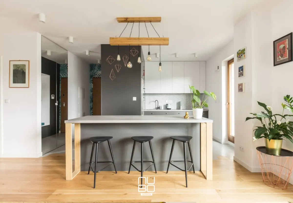 otwarta kuchnia z wyspą