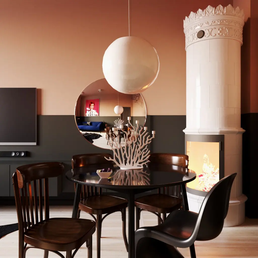 Living Coral w projecie Yon Yonson Studio