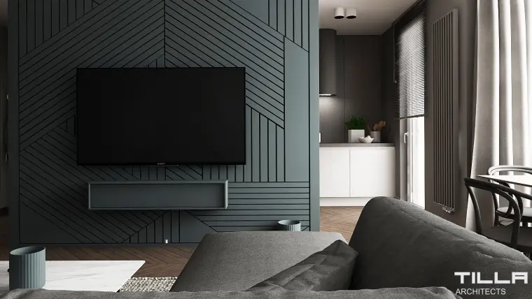 Tilla Architects Apartament 80m2 w Warszawie