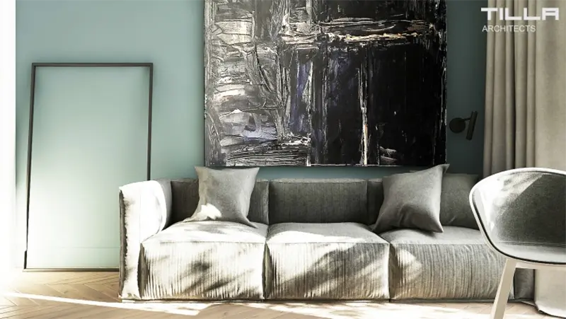 Tilla Architects Apartament 80m2 w Warszawie 