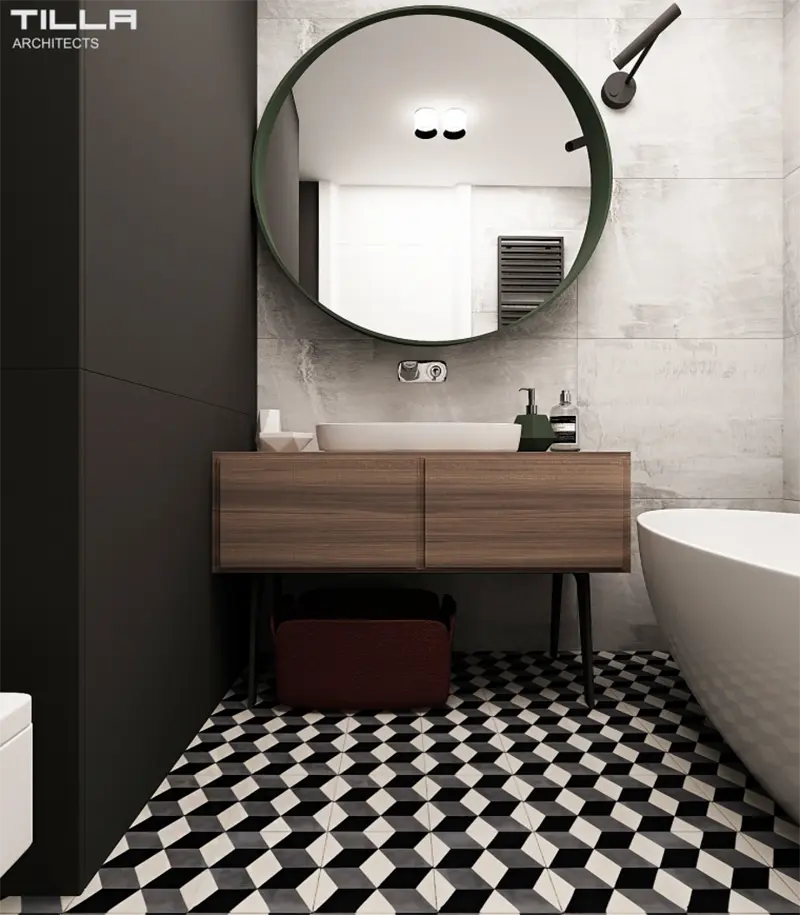 Tilla Architects Apartament 80m2 w Warszawie 