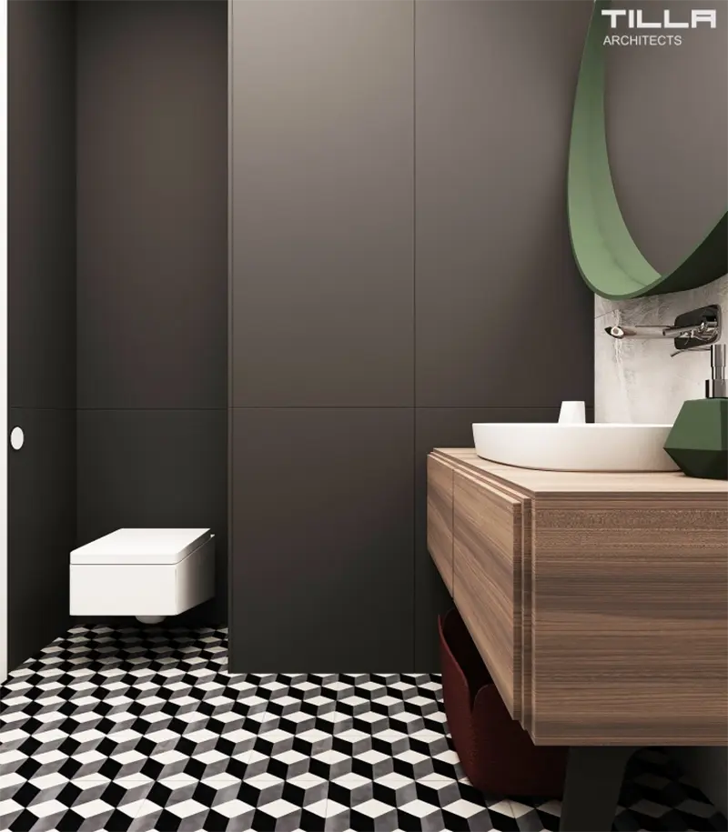 Tilla Architects Apartament 80m2 w Warszawie 