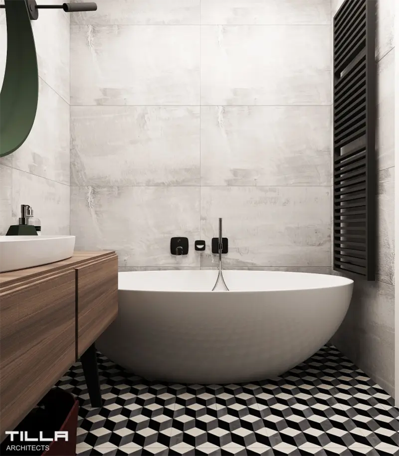 Tilla Architects Apartament 80m2 w Warszawie 