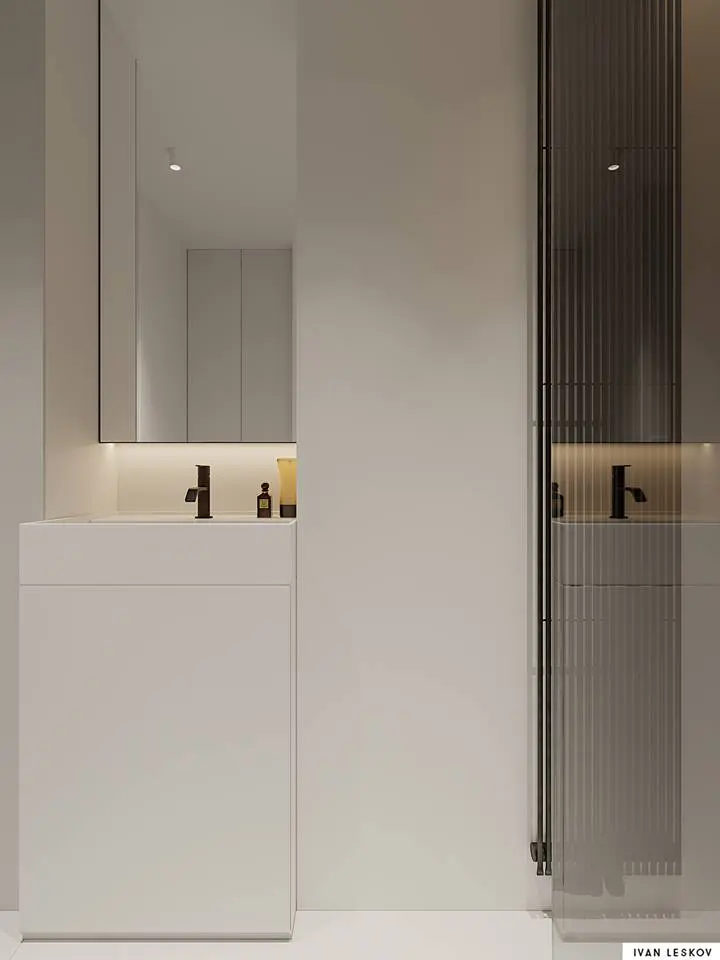 Projekt minimalistycznego apartamentu | Projekt Ivan Leskov