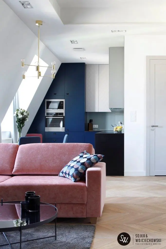 Projekt mieszkania na pPowiślu Sojka & Wojciechowski