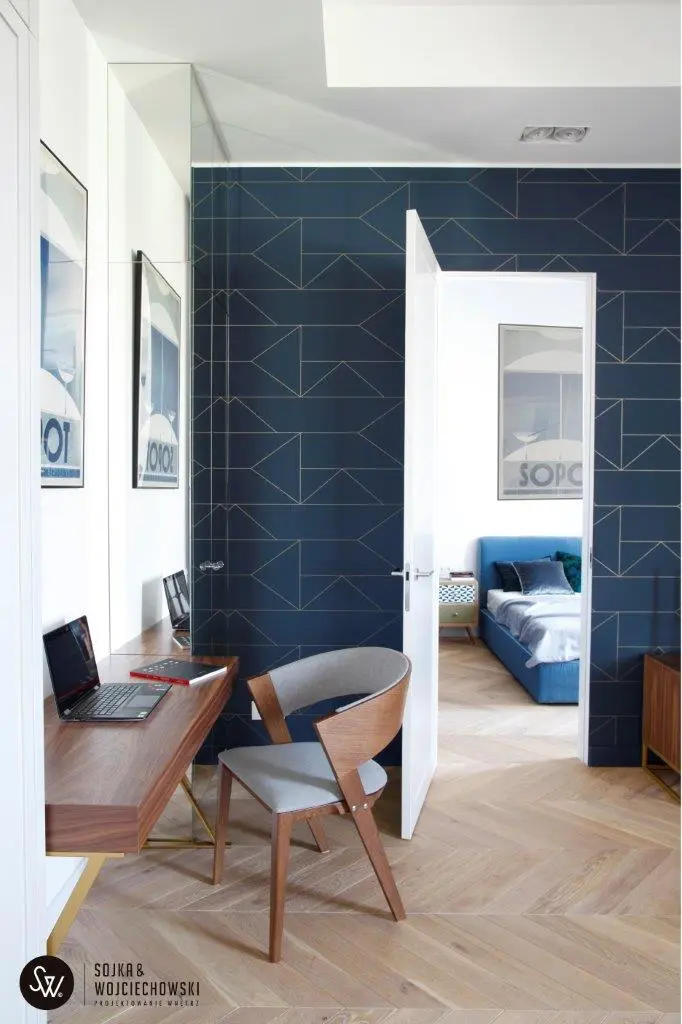 Projekt mieszkania na pPowiślu Sojka & Wojciechowski