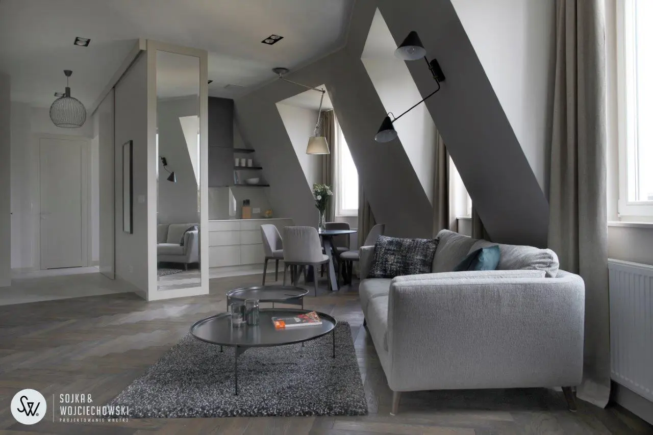 Mieszkanie na poddaszu | Projekt Sojka & Wojciechowski