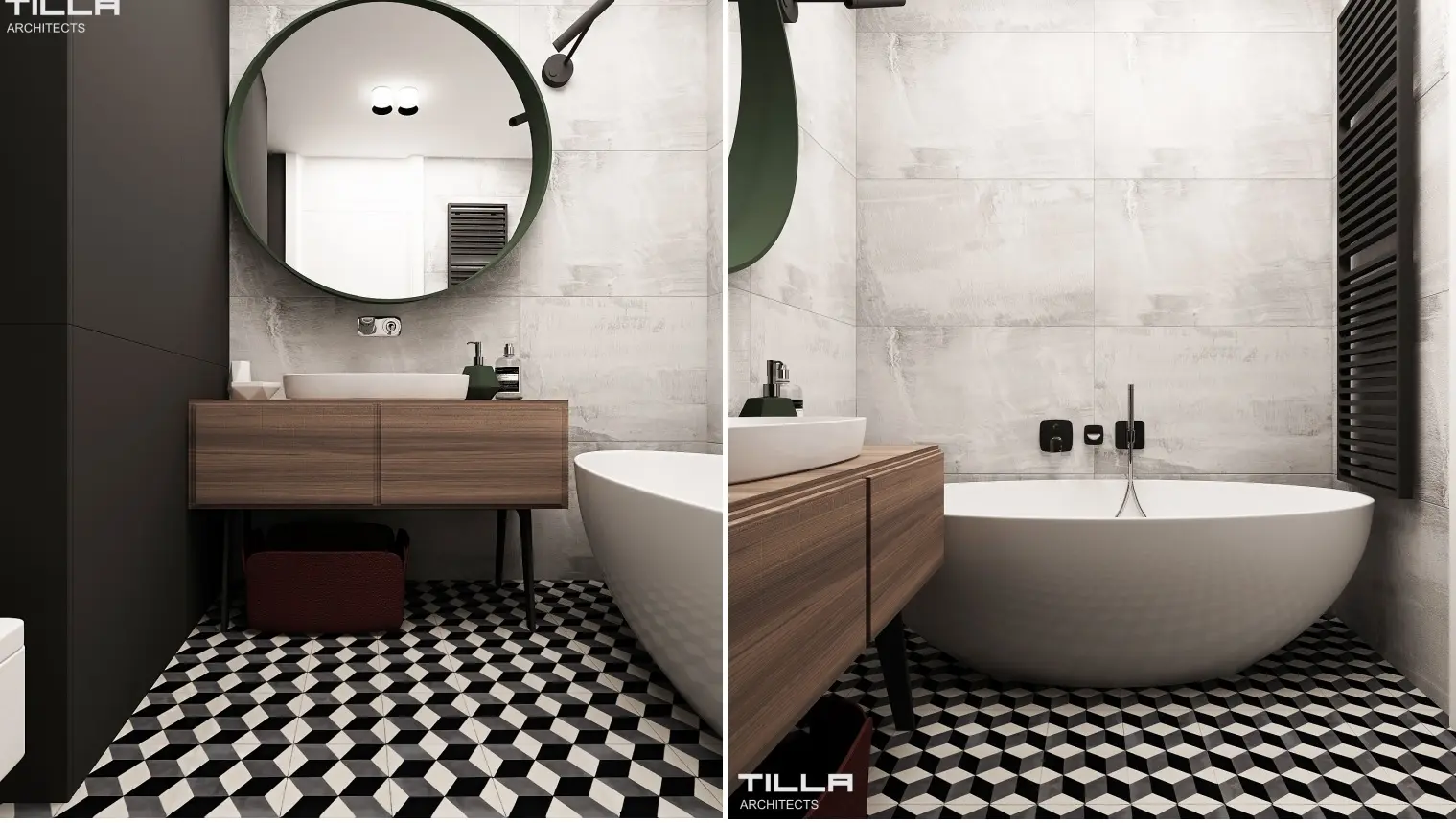 Projekt łazienki Tilla Architect