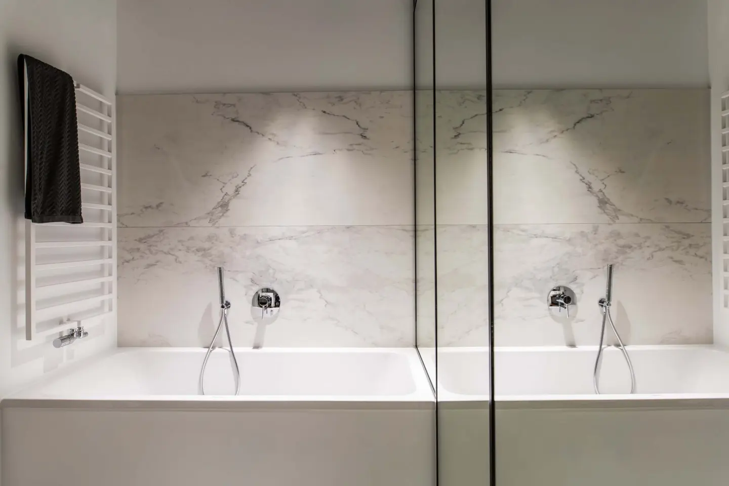 Minimalistyczna łazienka | proj. NOWW Studio