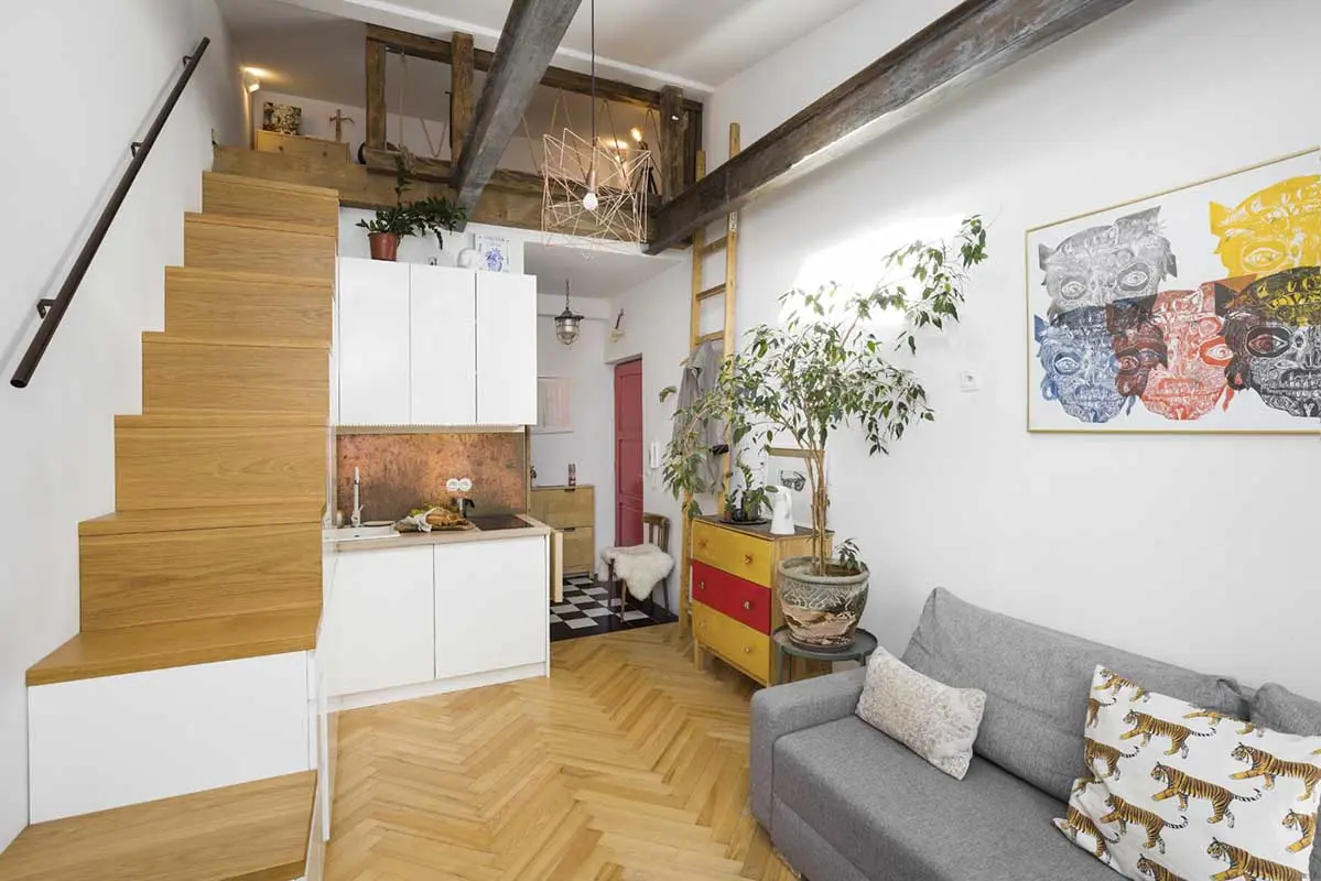 Studio w wersji mini - artystyczna kawalerka