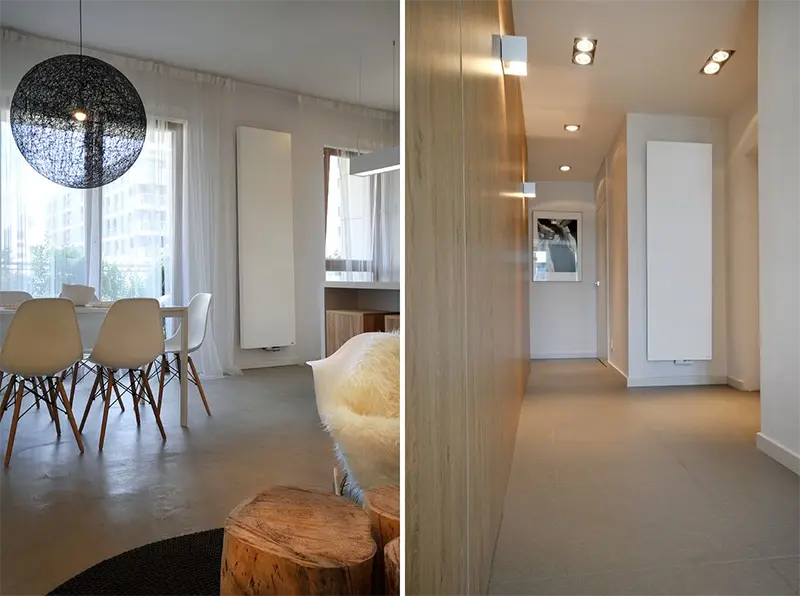 Grzejnik Niva marki Vasco we wnętrzach