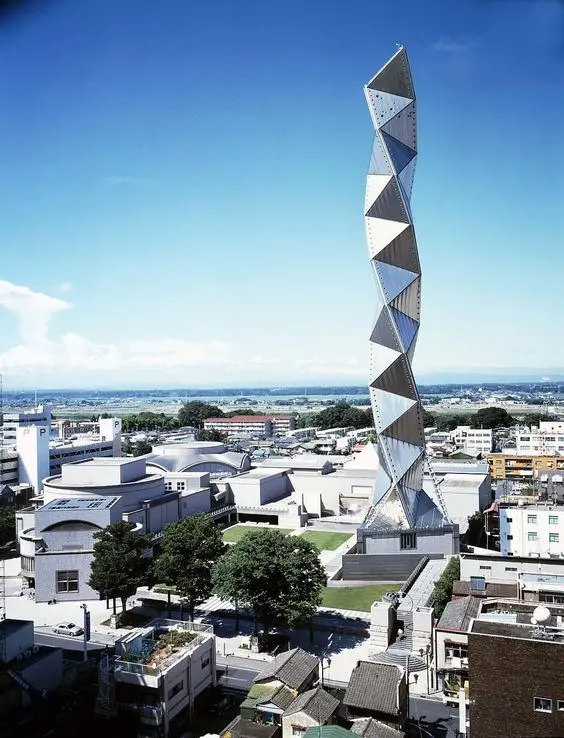 Art Tower Mito, by Arata Isozak