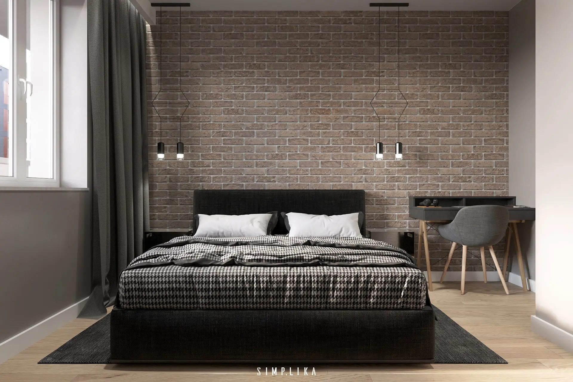 SIMPLIKA projekt industrialnego mieszkania w bloku 