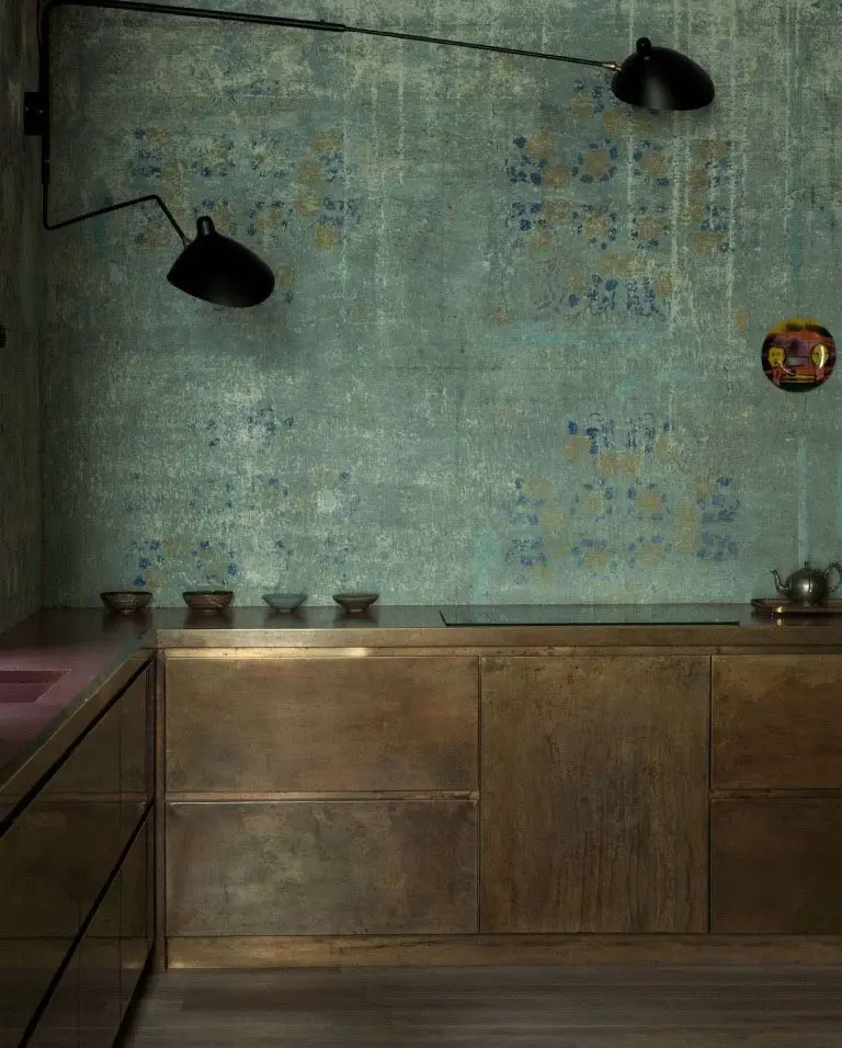 Tapeta w kuchni industrialnej