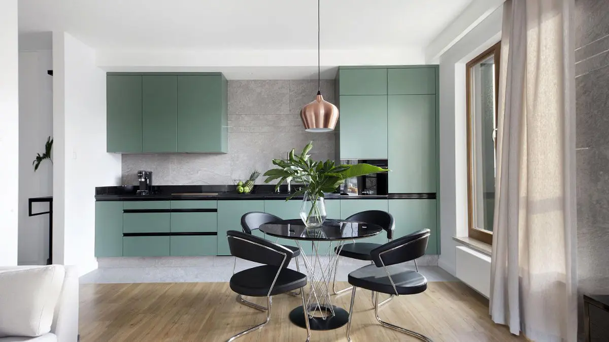 Zielona kuchnia | proj. Studio LOKO
