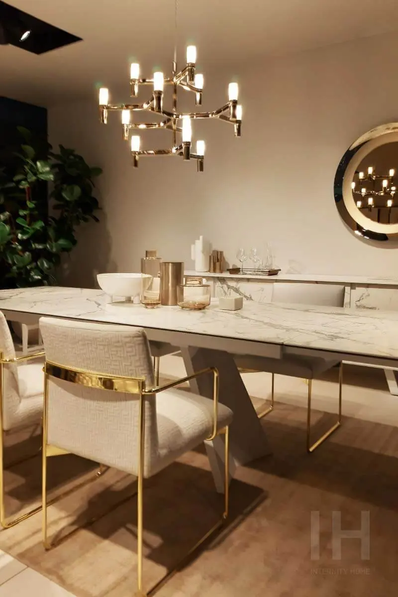 Wyrafinowane połączenie złota i marmuru (Calligaris)