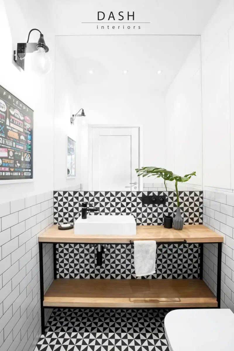 Mała stylowa łazienka | proj. Dash Interior