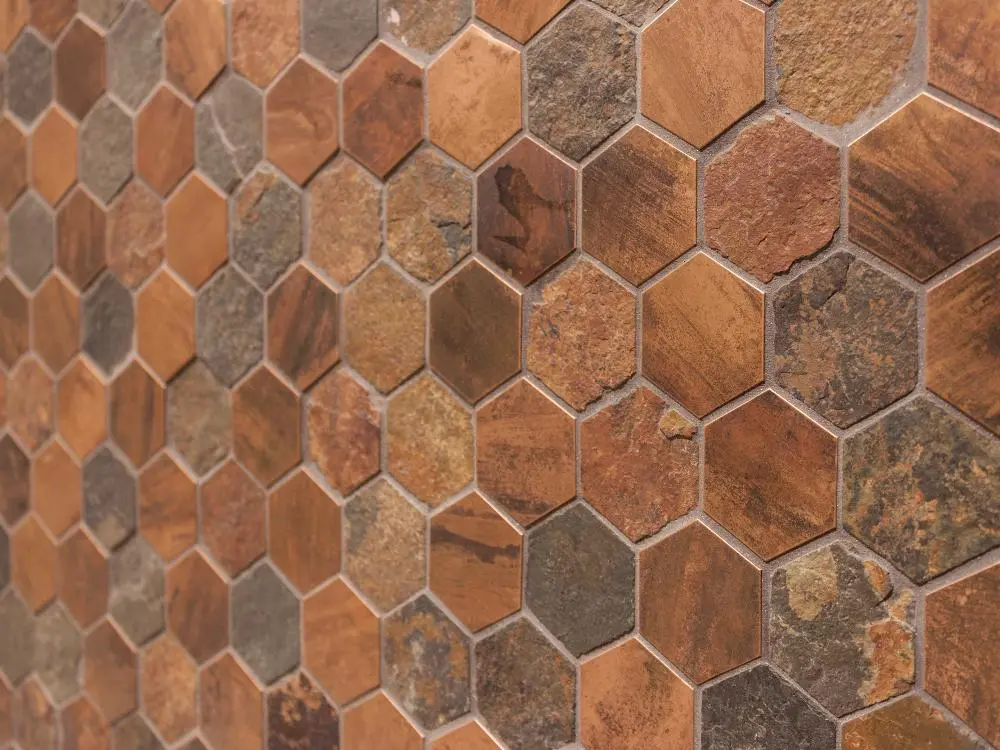 WORN HEXAGON COPPER