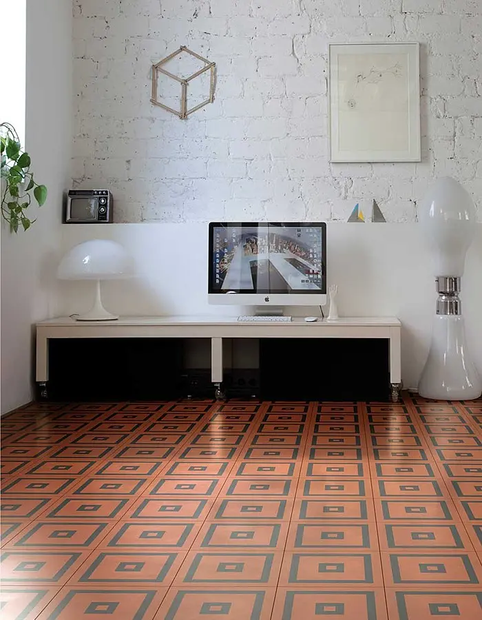 Płytki cementowe Dal Bianco od Bisazza