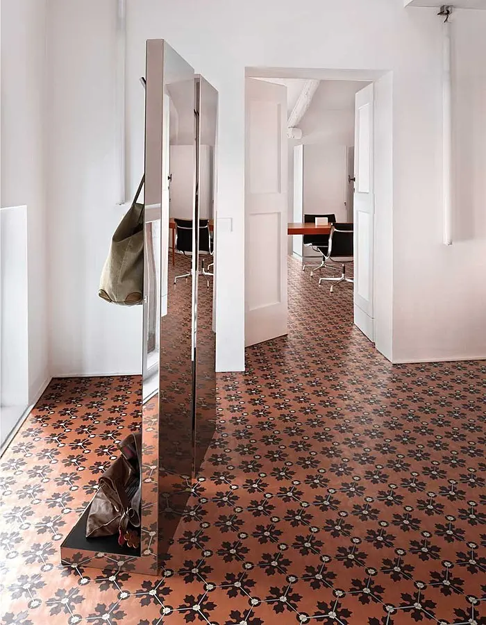 Płytki cementowe Dal Bianco od Bisazza