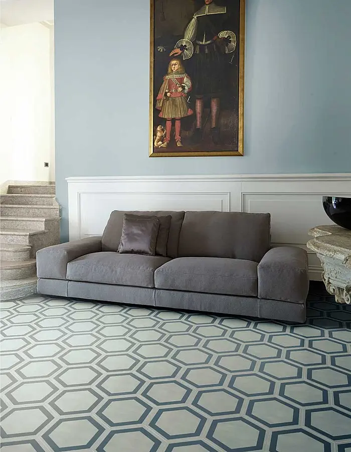 Płytki cementowe Dal Bianco od Bisazza