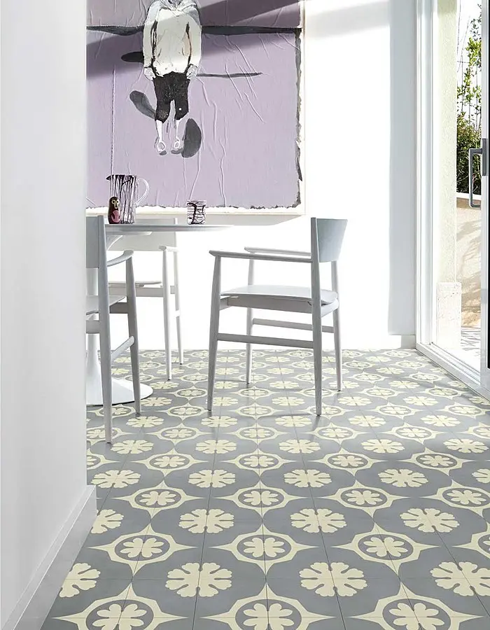 Płytki cementowe Dal Bianco od Bisazza