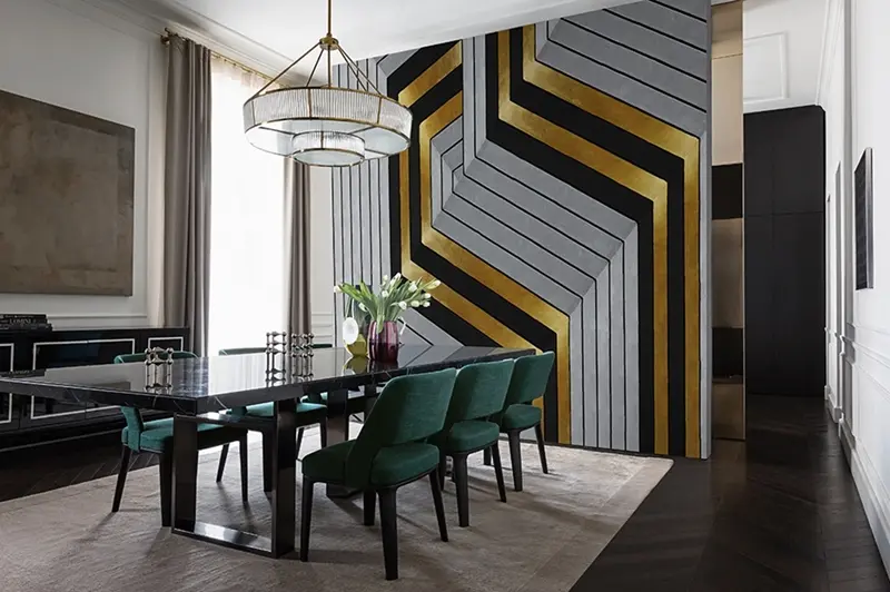 Piękna tapeta nawiązująca do art deco od Wall&Deco