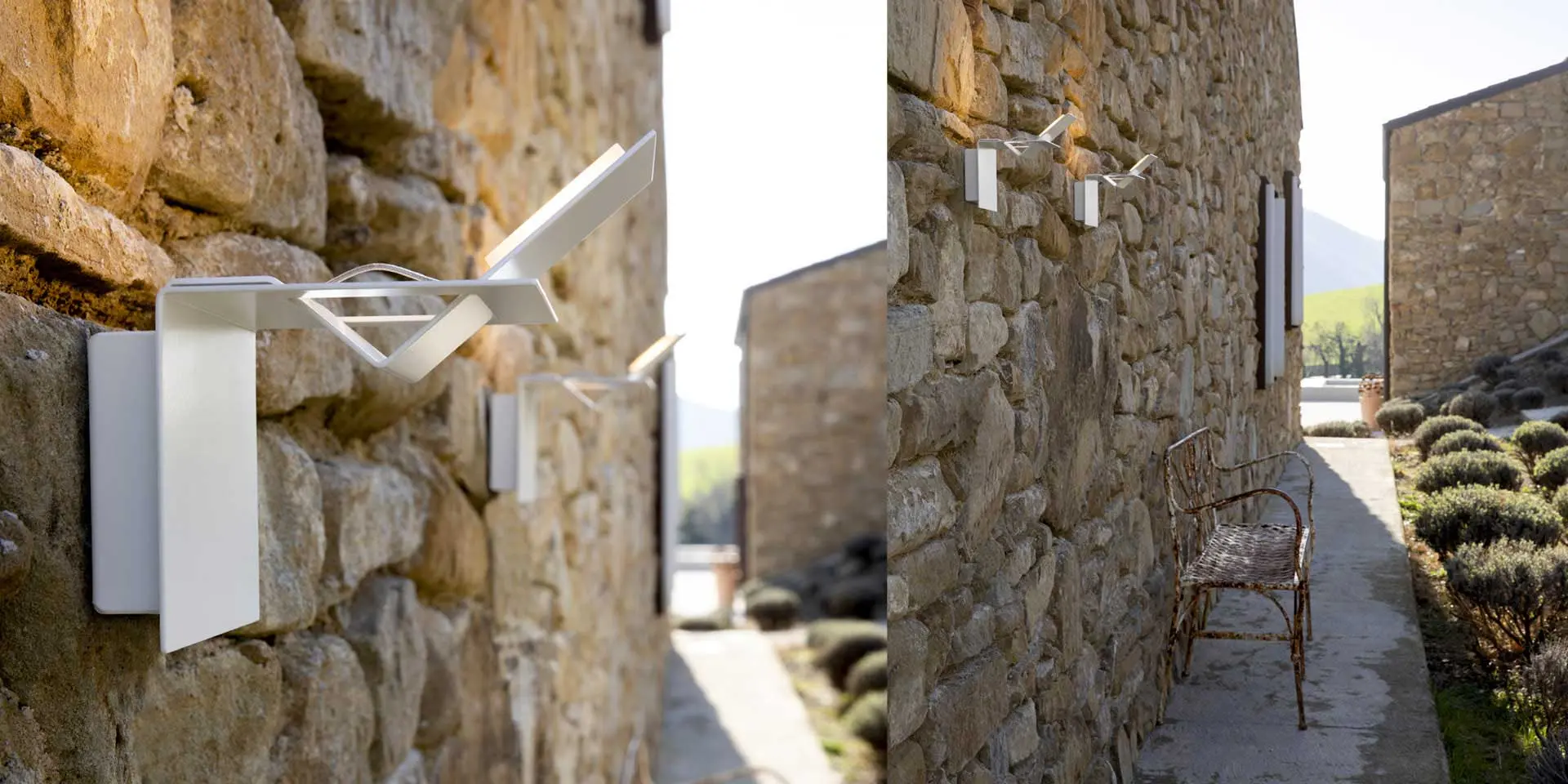 LAMINA | Indirect light Outdoor wall lamp