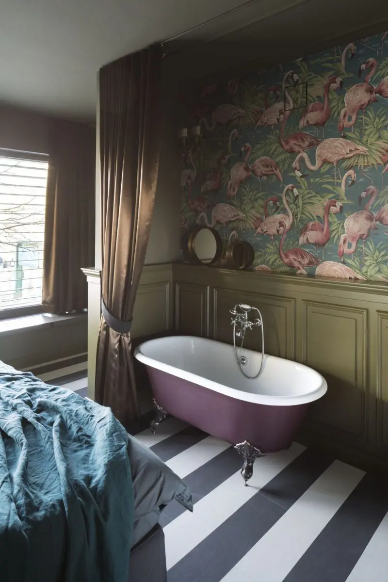 Sypialnia połączona z mini kącikiem spa (źródło: mat. pras. Wnętrza Michała)