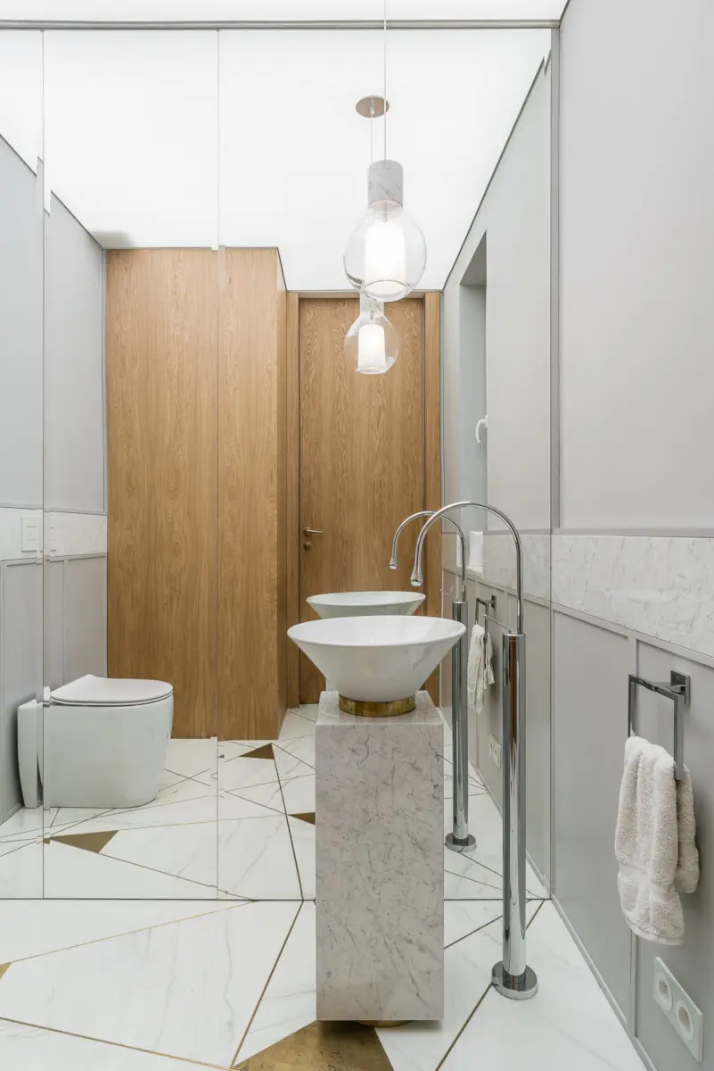 Pomysł na małą łazienkę, proj. Magma, zdj. Fotomohito