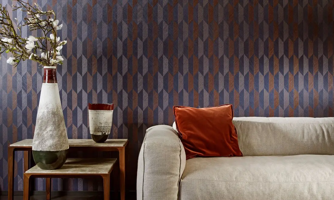 Piękna tapeta od Arte w aranżacji salonu